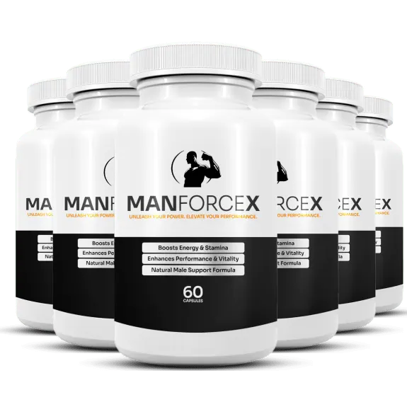 ManforceX 6 Bottles &mdash; Full Natural Male Energy Formula